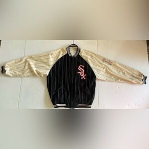Vintage White Sox Reversible Jacket L 1991 Cooperstown Collection By Mirage